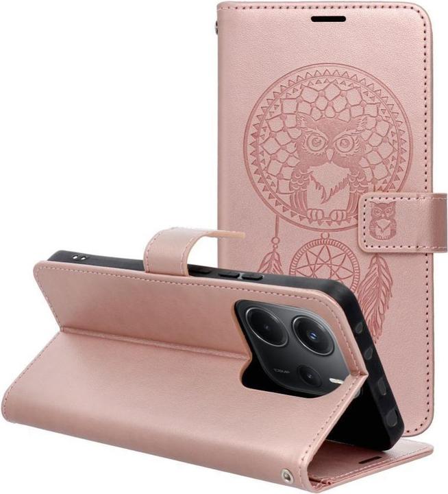 Produktbild OEM Back panel cover MEZZO Book case for XIAOMI Redmi Note 14 5G dreamcatcher rose gold (Xiaomi Redmi Note 14 5G)