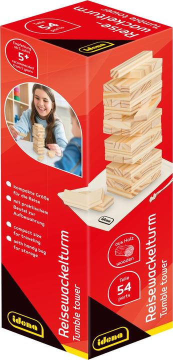 Produktbild Idena Reise-Wackelturm Geschicklichkeitsspiel (Deutsch)