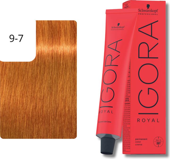 Actual product image Schwarzkopf Professional Igora Royal (9-7 Extra Light blonde copper)