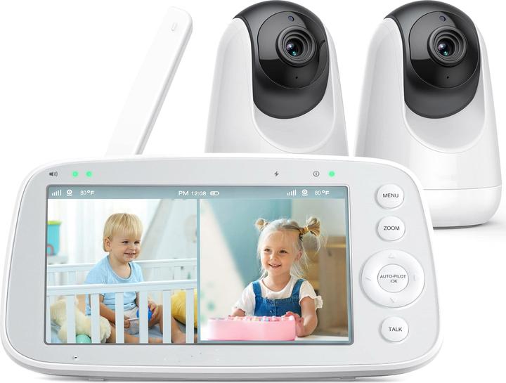 Produktbild Fakeme Babyfon mit 2 Kameras (Babyphone mit Kamera, 300 m)