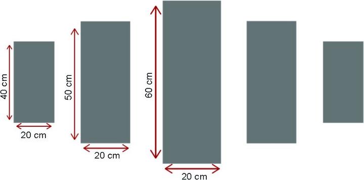 Produktbild Wallxpert Bruno (110 x 60 cm, 20 x 60 cm)