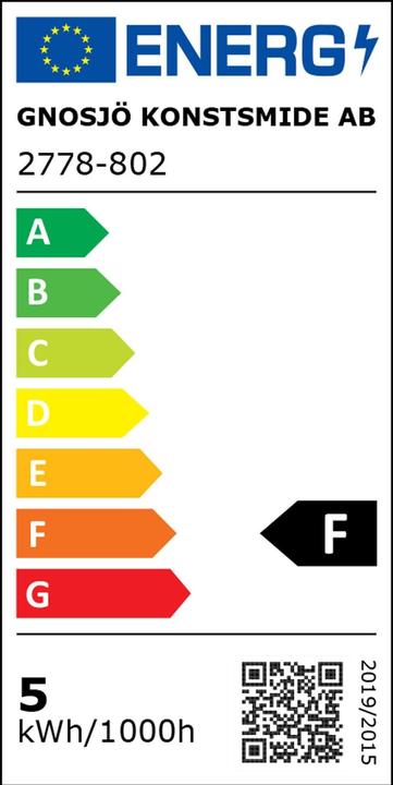 Energie-Label Konstsmide LED-Lichtervorhang Bogen, 5.6 Meter, 184 LED (5.60 m)