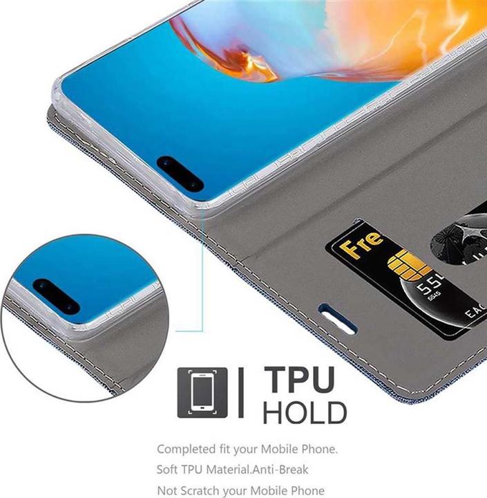 Image du produit Cadorabo Couverture look jeans Book (Huawei P40 Pro)