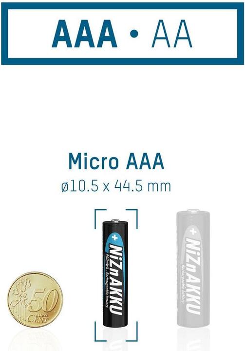Image du produit Ansmann NiZN Akku (1 pcs, AAA, 550 mAh)