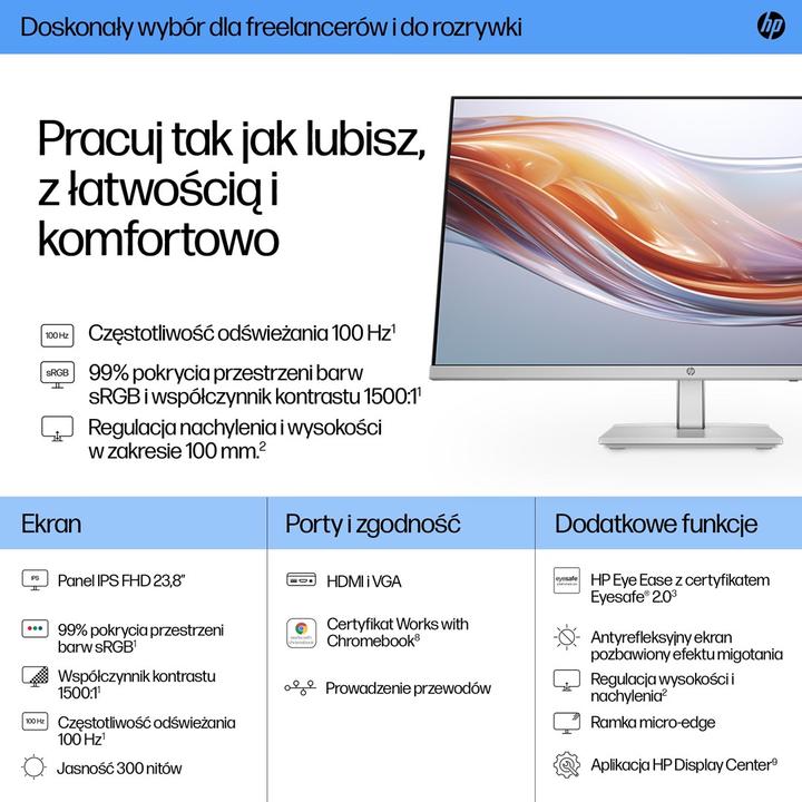 Produktbild HP Series 5 524sh (1920 x 1080 Pixel, 24")