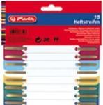 Actual product image Herlitz Filing strips, 34 x 150 mm, PP film, assorted colours with plastic cover strip, perforation: 60-80