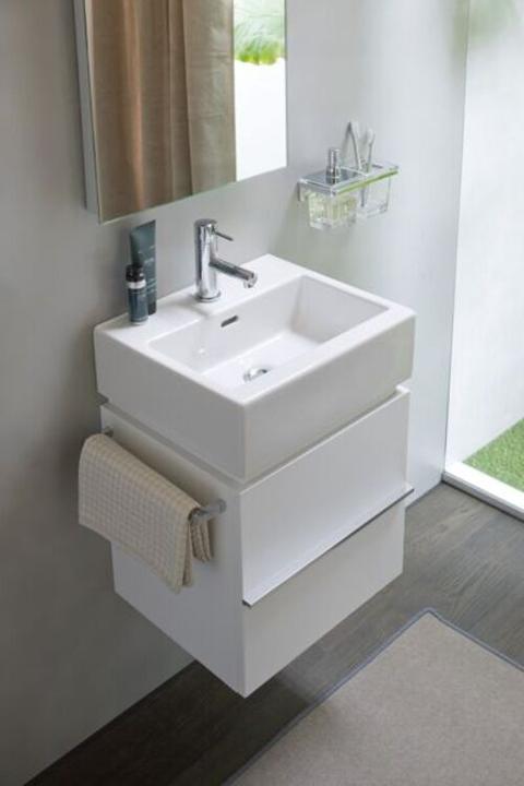 Produktbild Laufen Living City Handwaschbecken, 1 Hahnloch mittig, 450x380mm, weiss, H8154320001 (510 mm, 450 mm)