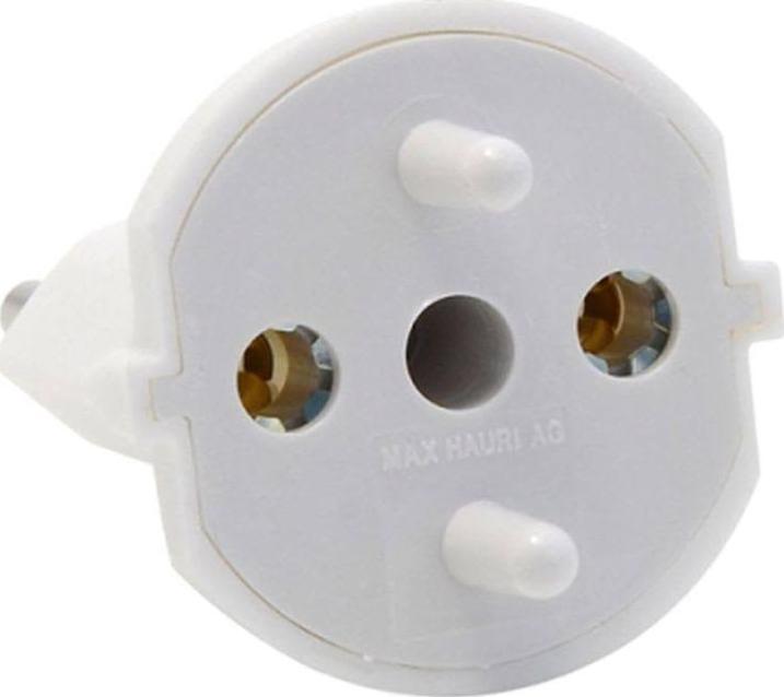 Immagine prodotto Max Hauri Adattatore fisso T12/Schuko (Tipo 12, CEE 7/7)