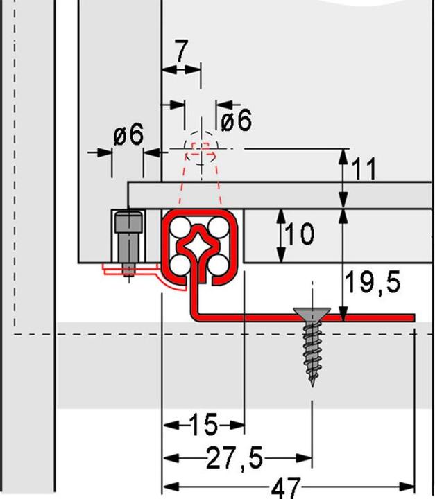 Actual product image Hettich Quadro 40 BM