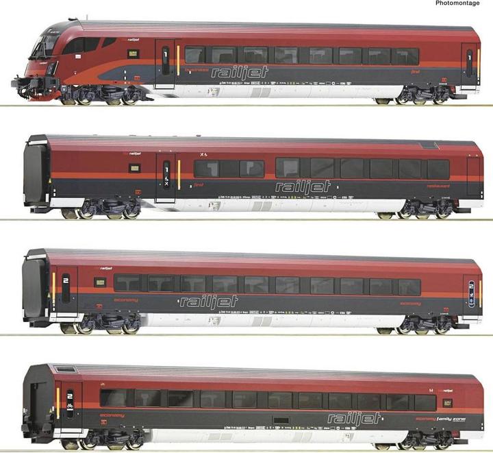 Roco 74038 H0 4er-Set Railjet der ÖBB (Spur H0)
