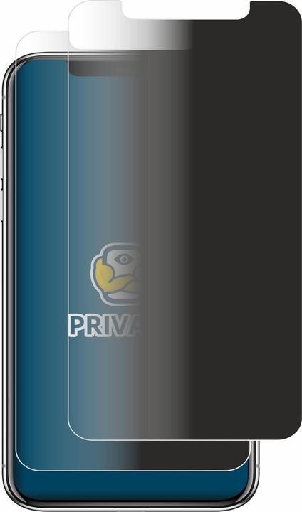 Produktbild BROTECT Sichtschutzfolie Anti-Spy Privacy Folie Blaulicht-Schutz (2 Stück, Apple iPhone X)