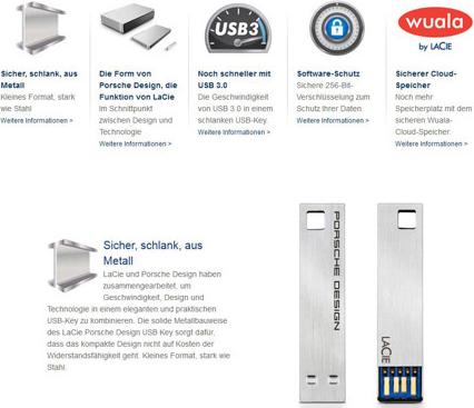 Actual product image LaCie Porsche Design USB KEY (32 GB)