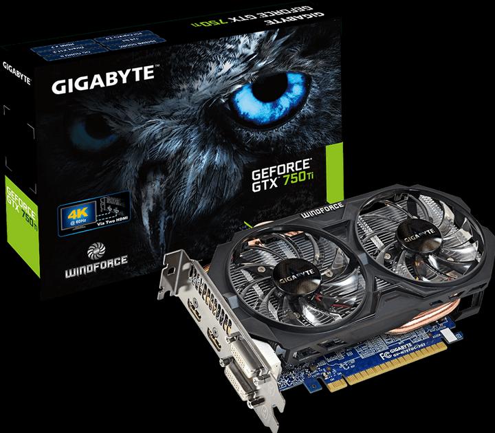 Produktbild Gigabyte GeForce GTX 750 Ti Windforce 2X (2 GB)