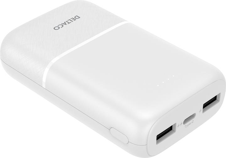 Produktbild Deltaco Powerbank 10,000 mAh, 2x USB-A, 1x USB-C (10 mAh)