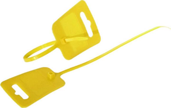 Shiverpeaks S/CONN maximum connectivity cable ties 4.8 x 250mm, Euro hole and labelling field, yellow RAL 1026 - (250 mm, 81980 pcs.)