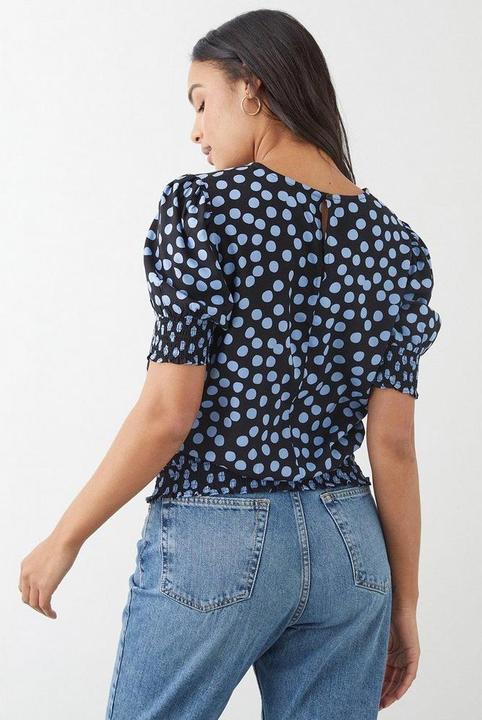 Immagine prodotto Dorothy Perkins Camicetta a pois con orlo increspato (40)