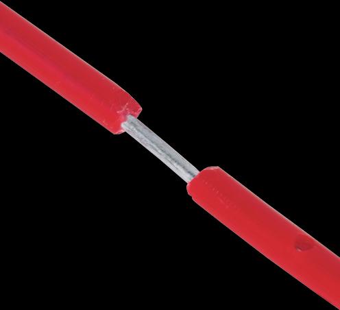Actual product image Fellowes BANKERS BOX BBD filing clip, red two-part, made of plastic-coated flexible metal