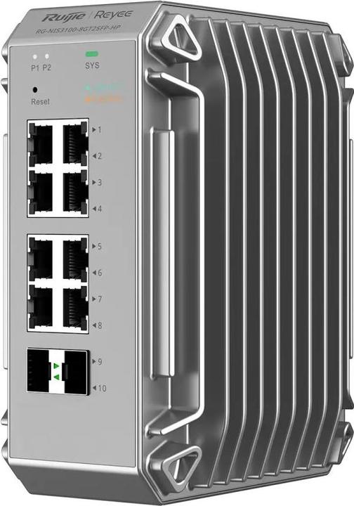 Immagine prodotto Ruijie Reyee Reyee switch industriale a 10 porte, 8x Gbit, 2x SFP, fino a 80°C (10 Porti)