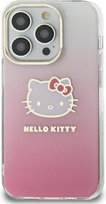 Produktbild Hello Kitty HKHCP15SHDGKEP iPhone 15 6.1 różowy/pink hardcase IML Gradient Electrop Kitty Head (Apple iPhone 15, Apple iPhone 14, Apple iPhone 13)