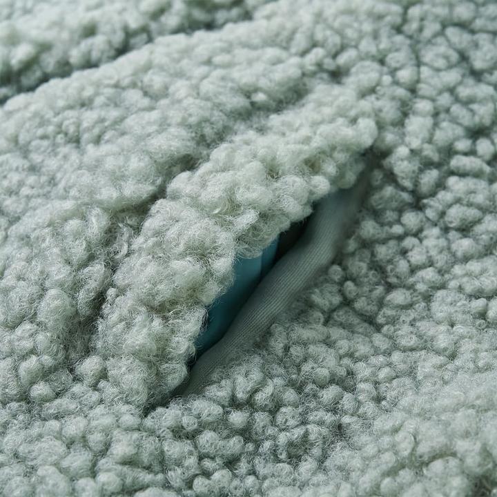 Immagine prodotto VidaXL Giacca con cappuccio per bambini in pelliccia sintetica verde menta (116)