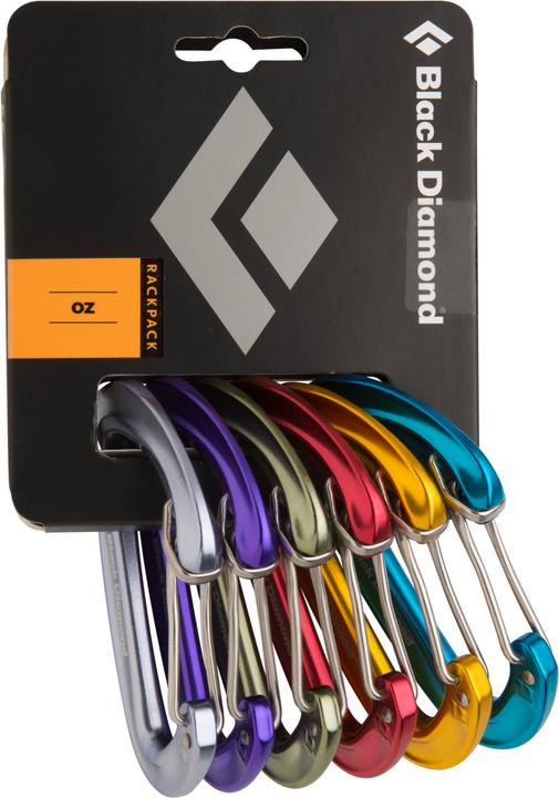 Actual product image Black Diamond OZ Carabiner 6 Pack