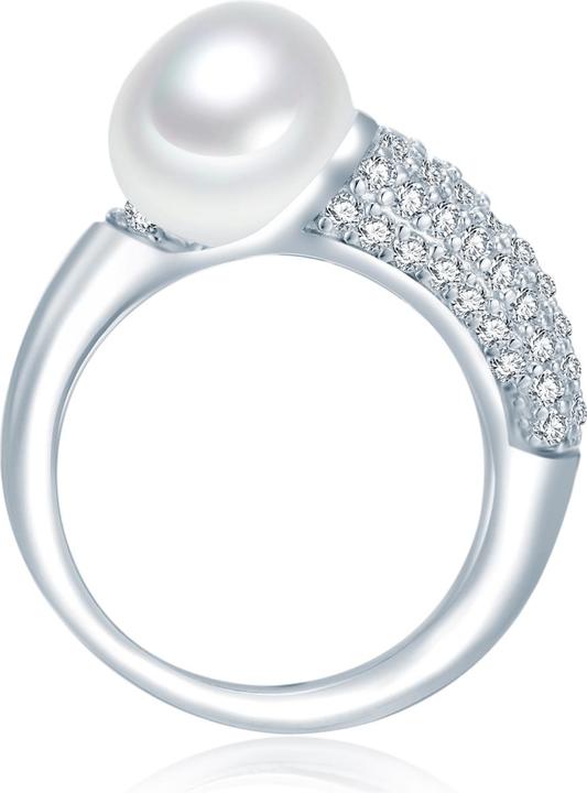 Immagine prodotto Valero Pearls Donna Argento Cubic Zirconia Perle d'acqua dolce coltivate argento - 3846 (54, 925 Argento)