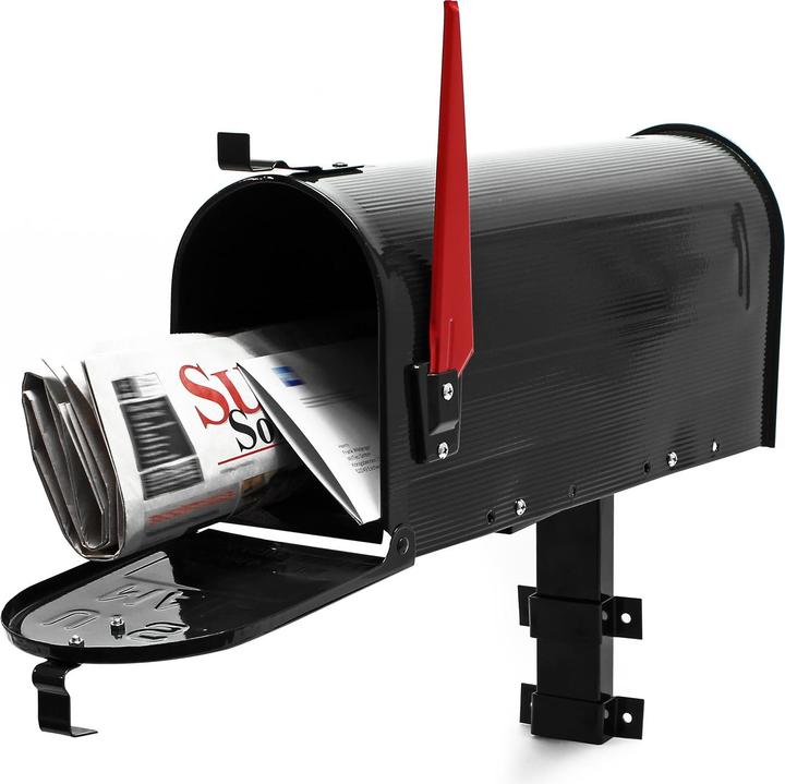 Actual product image Wiltec US Mailbox Post Letter Box American Design with Wall Mount