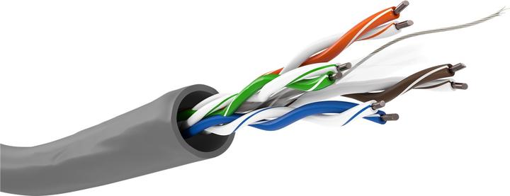 Image du produit Goobay U/UTP CAT6 100m PVC Solide AWG23/1 (U/UTP, CAT6, 100 m)