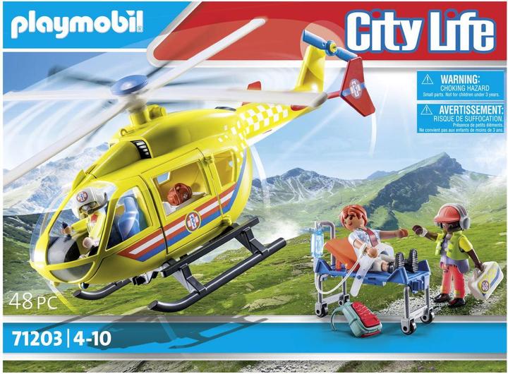 Produktbild Playmobil Rettungshelikopter (71203, Playmobil City Life)