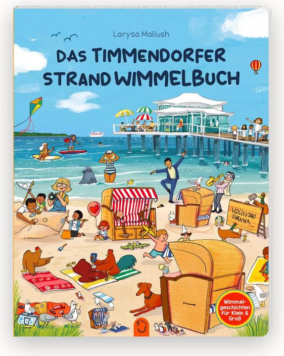 Actual product image Das Timmendorfer Strand Wimmelbuch (German, Jannes Weber, Johannes Schimmsel, Larysa Maliush, 2025)