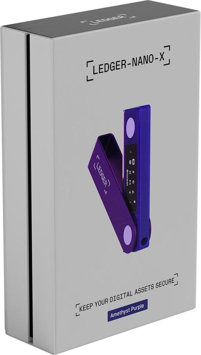 Immagine prodotto Ledger Nano X Ametista Viola (Ripple, Bitcoin, Bitcoin Cash, Litecoin, Cardano, TRON, Ethereum Classic, Ether, Stellar, Monero, Dogecoin)