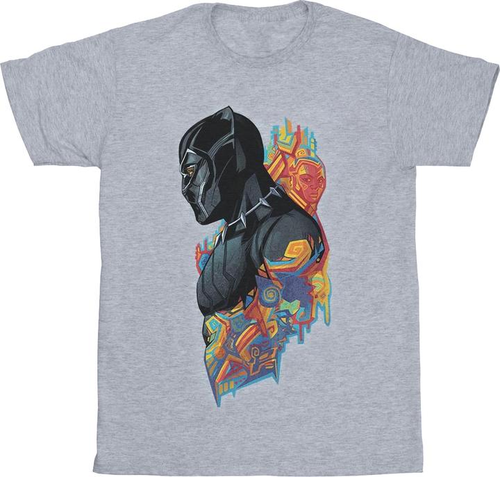 Mädchen Black Panther Profil TShirt aus Baumwolle