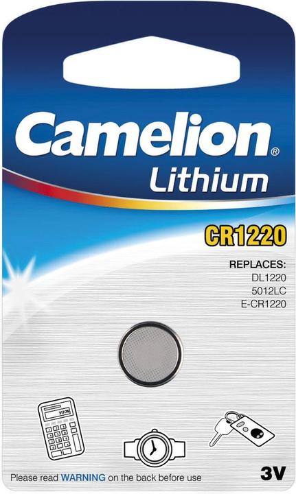 Produktbild Camelion Batterie CR1220 Lithium ( 1 St.) (1 Stk., CR1220, 38 mAh)
