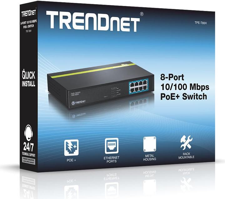 Produktbild Trendnet Tpe-T80h (8 Ports)