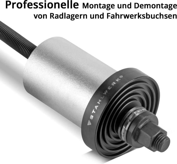 Actual product image Stahlwerk Buchsenlager-Abzieher 27-teilig Silentlager-Werkzeug Radlager-Abzieher