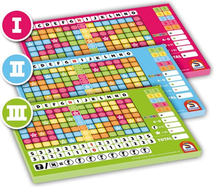 Produktbild Schmidt Spiele Noch Mal! Zusatzblocket 1 bis 3 (Englisch, Französisch, Italienisch, Deutsch)
