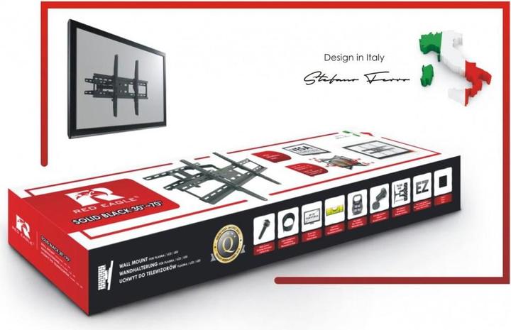 Produktbild Red Eagle Wandhalterung für LED-TV - SOLID BLACK 30-70 (Wand, 70", 40 kg)