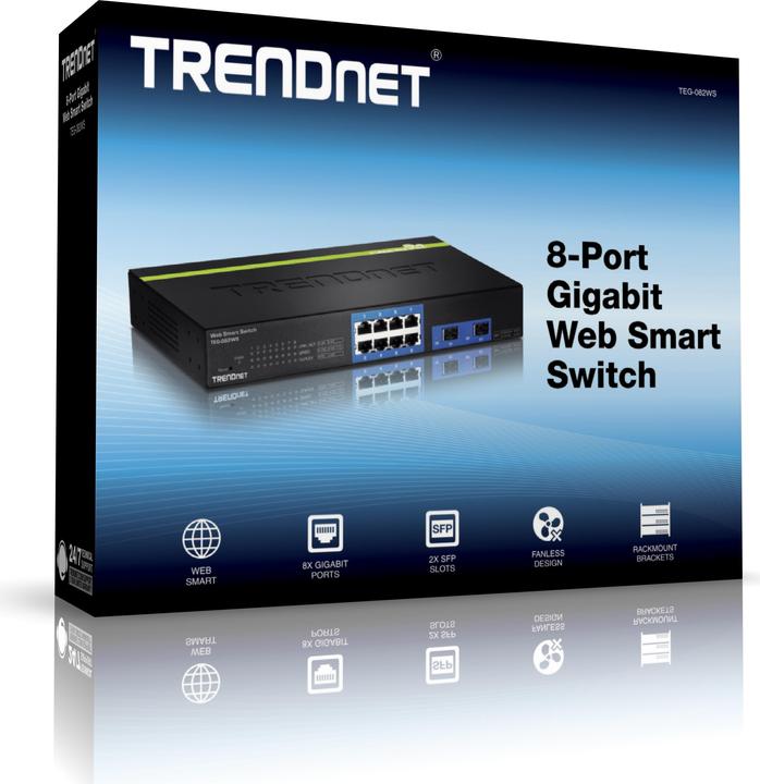 Actual product image Trendnet Teg-082ws (8 ports)