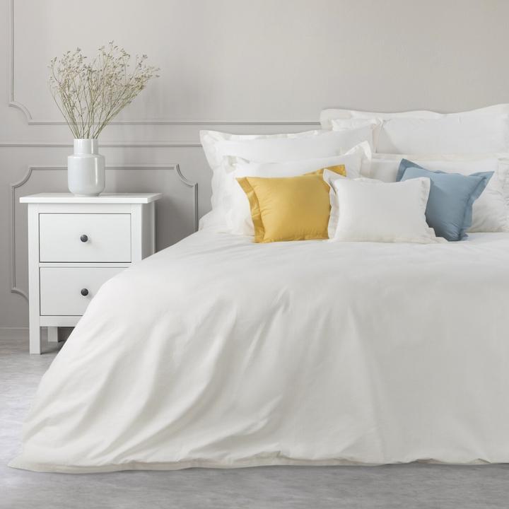 Produktbild Eurofirany NOVA COLOR POS / NOVAC / K / PO Cotton duvet cover with satin sheen, 220X200 cm, color: cream (Duvetbezug, 220 x 200 cm)