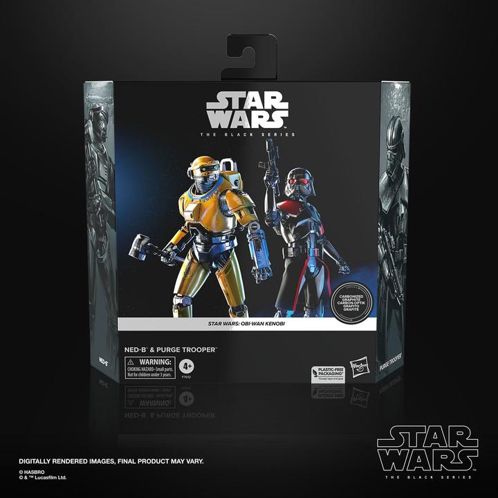 Productafbeelding Hasbro Star Wars: Obi-Wan Kenobi Black Series Actiefiguren 2-Pack NED-B & Purge Trooper Exclusief 15 cm