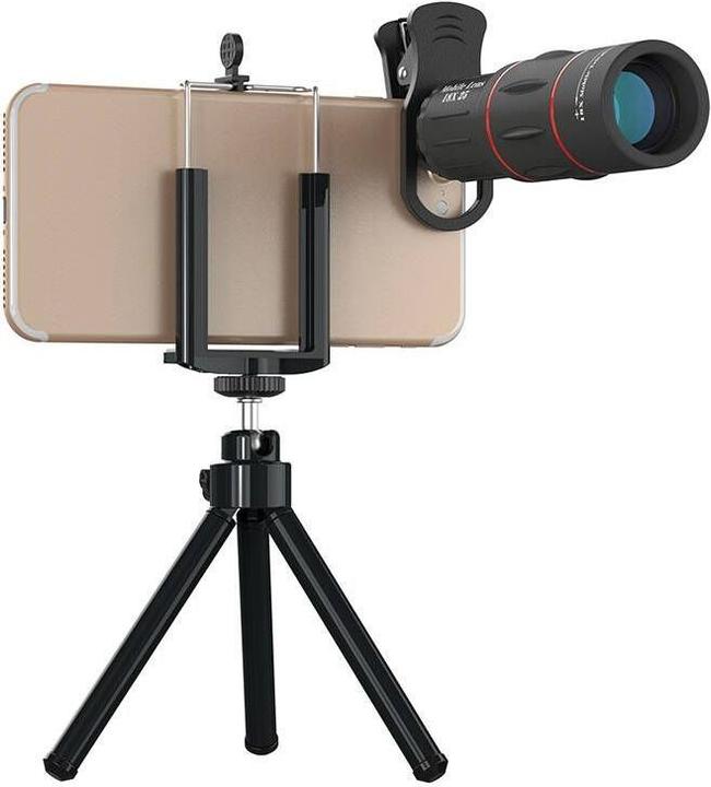 Produktbild Apexel APL-T18ZJ 18X camera lens with tripod (black)