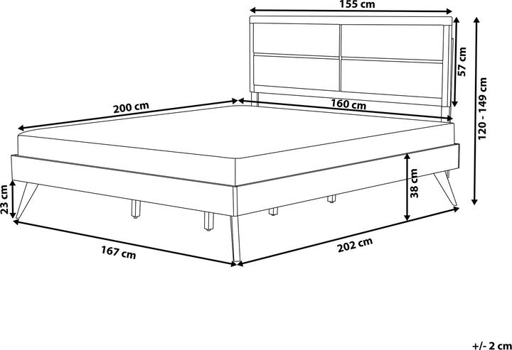 Actual product image Beliani Poissy (160 x 200 cm)
