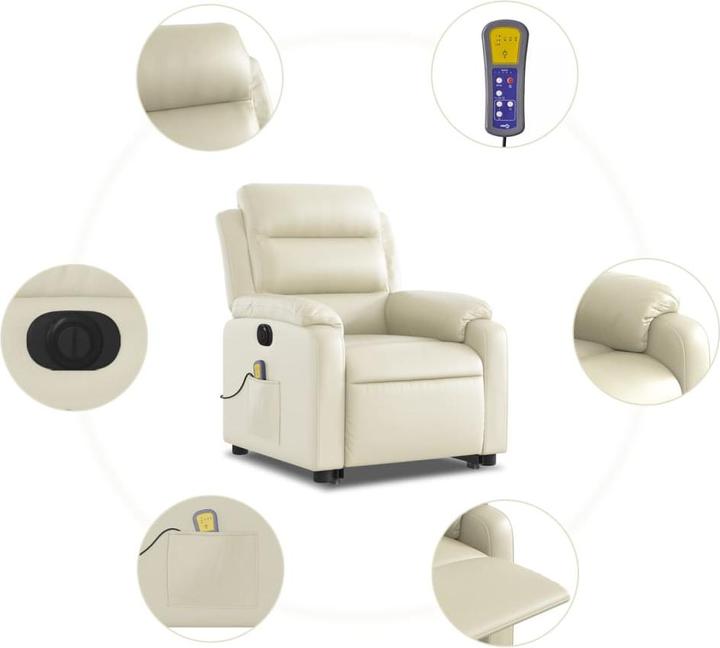 Immagine prodotto VidaXL Poltrona massaggiante con ausilio elettrico in similpelle