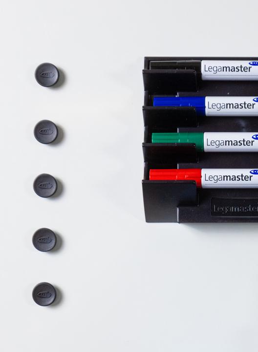 Image du produit Legamaster Aimants adhésifs 20mm noir (10 x)