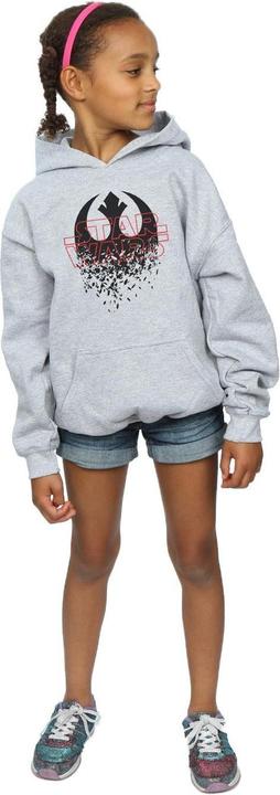 Produktbild Star Wars The Last Jedi Shattered Emblem Kapuzenpullover Mädchen (140, 146)