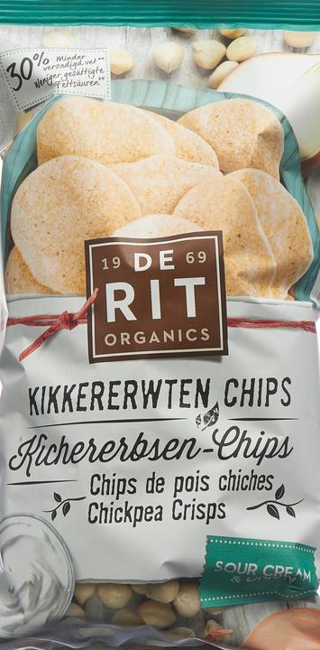 Produktbild De Rit Kichererbsen-Chips Sour Cream Onion Bio (75 g)