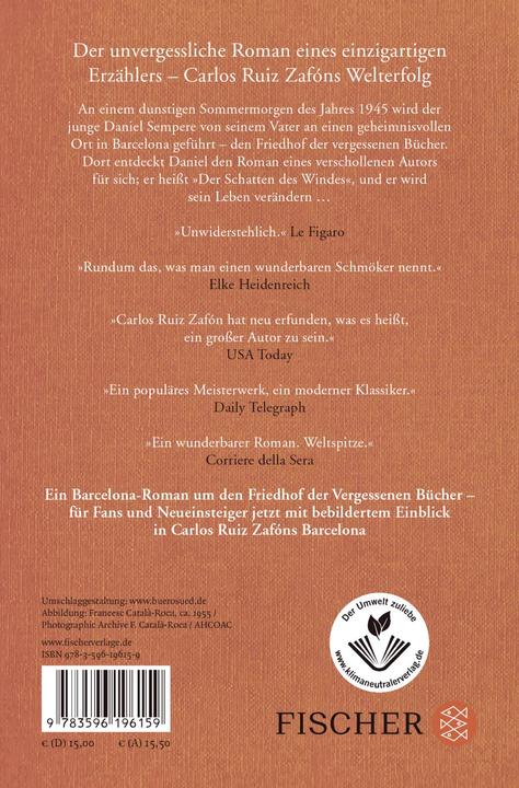 Produktbild Der Schatten des Windes (Deutsch, Carlos Ruiz Zafón, 2013)