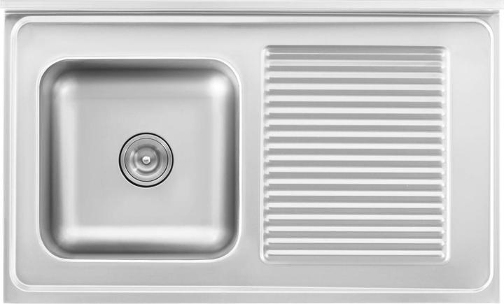Produktbild Royal Catering Spülenschrank Spülenunterschrank Spülschrank Edelstahl Becken: 400x400x240 mm (Spülbecken Zubehör, 24 cm, 60 cm)