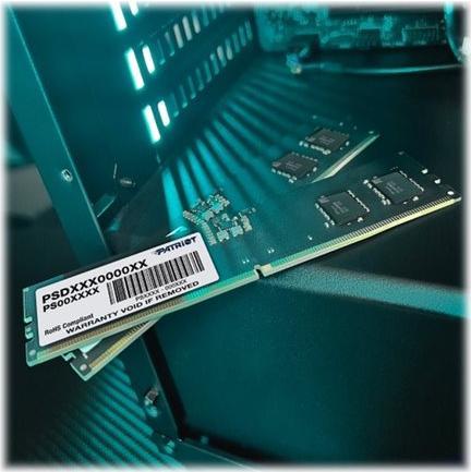 Productafbeelding Patriot Signature Geheugen, DDR5, 16 GB, 4800MHz, CL40 (PSD516G480081) (1 x 16GB, 4800 MHz, DDR5 RAM, DIMM 288 pin)