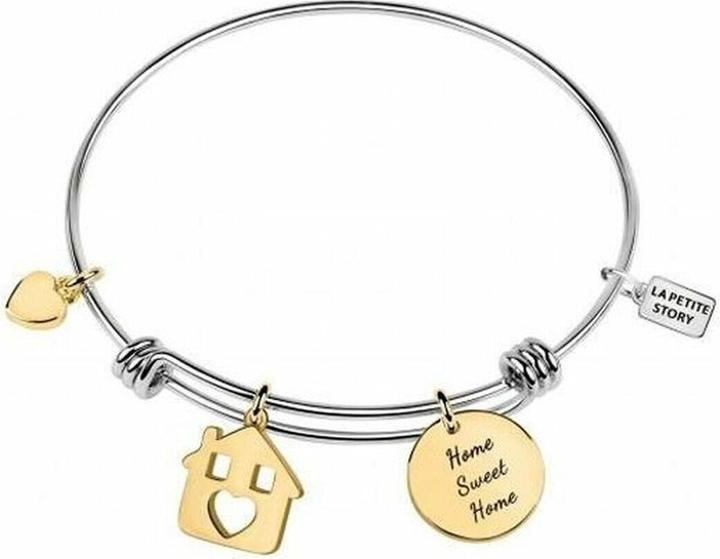 Immagine prodotto La Petite Story Bracciale in acciaio con pendenti placcati oro LPS05AQJ05 (L) (Ottone)
